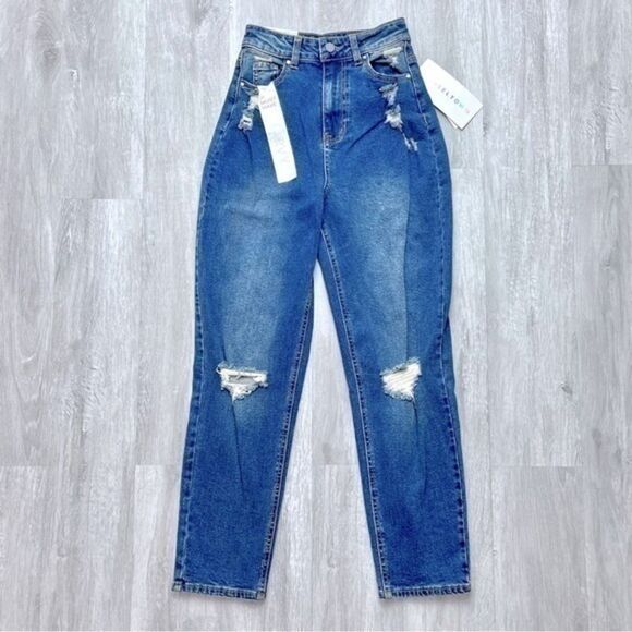 Tinseltown Womens's High Waist Mom Jeans 0/24 - Picture 1 of 3